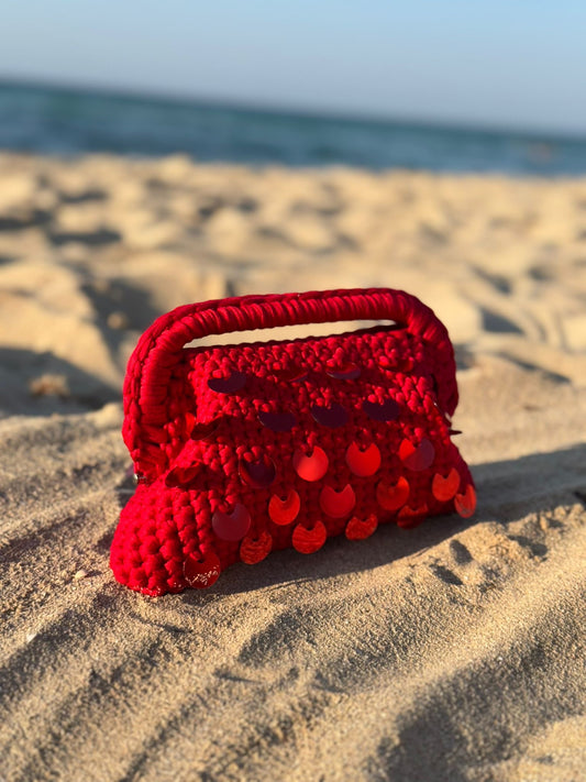 Clutch Luxus Rot