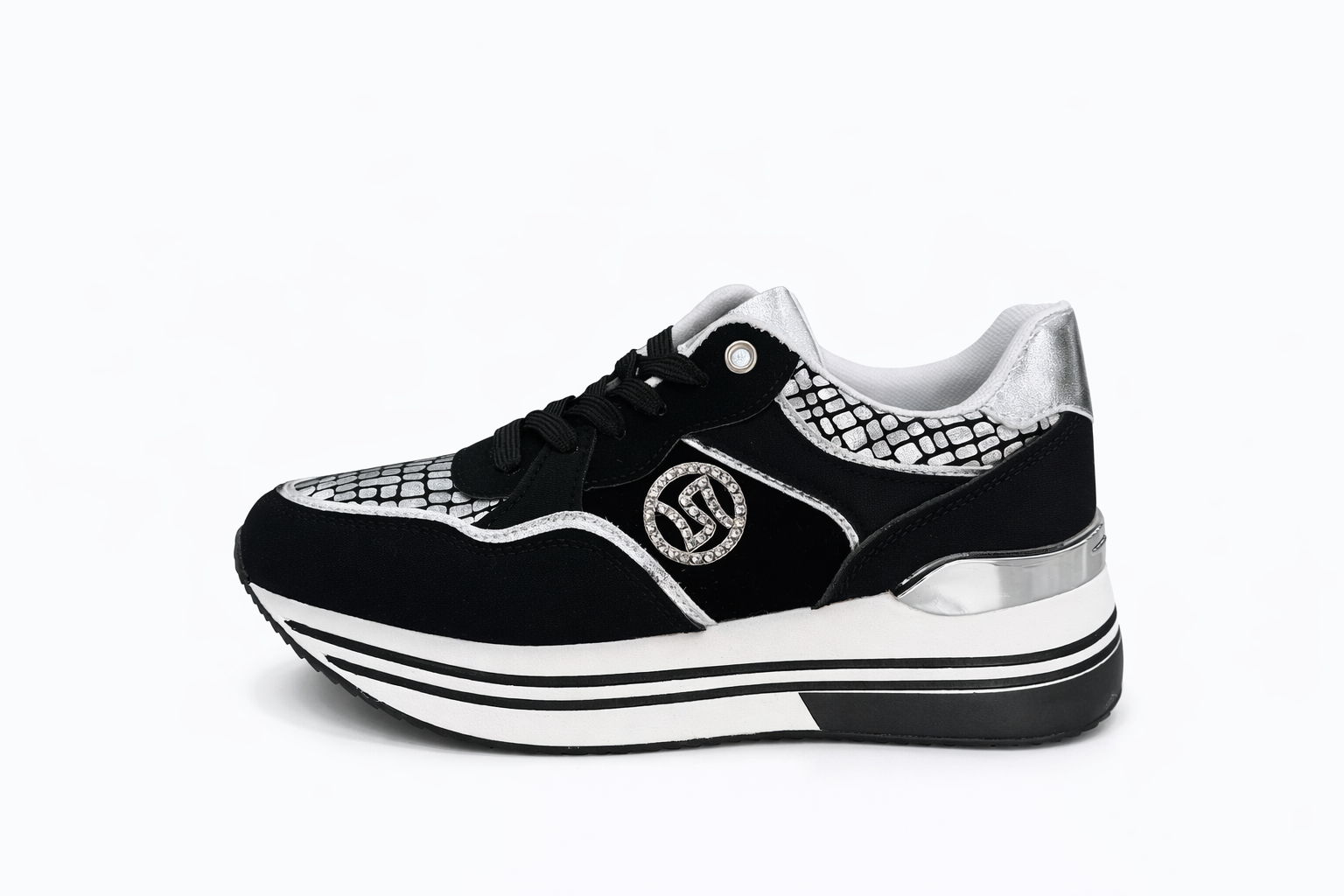 Sneaker Black Silver Chic