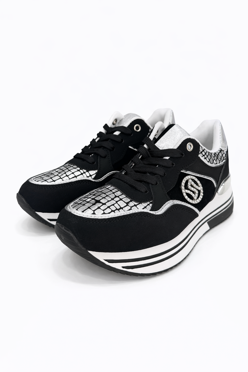 Sneaker Black Silver Chic