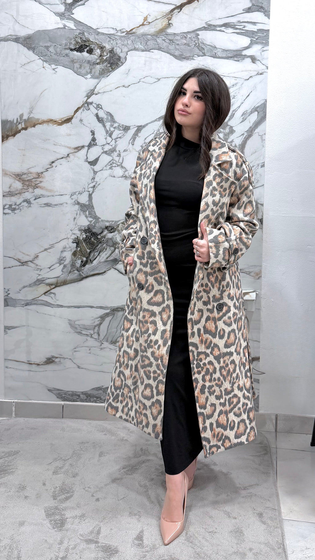 Cappotto Leopard Elegance